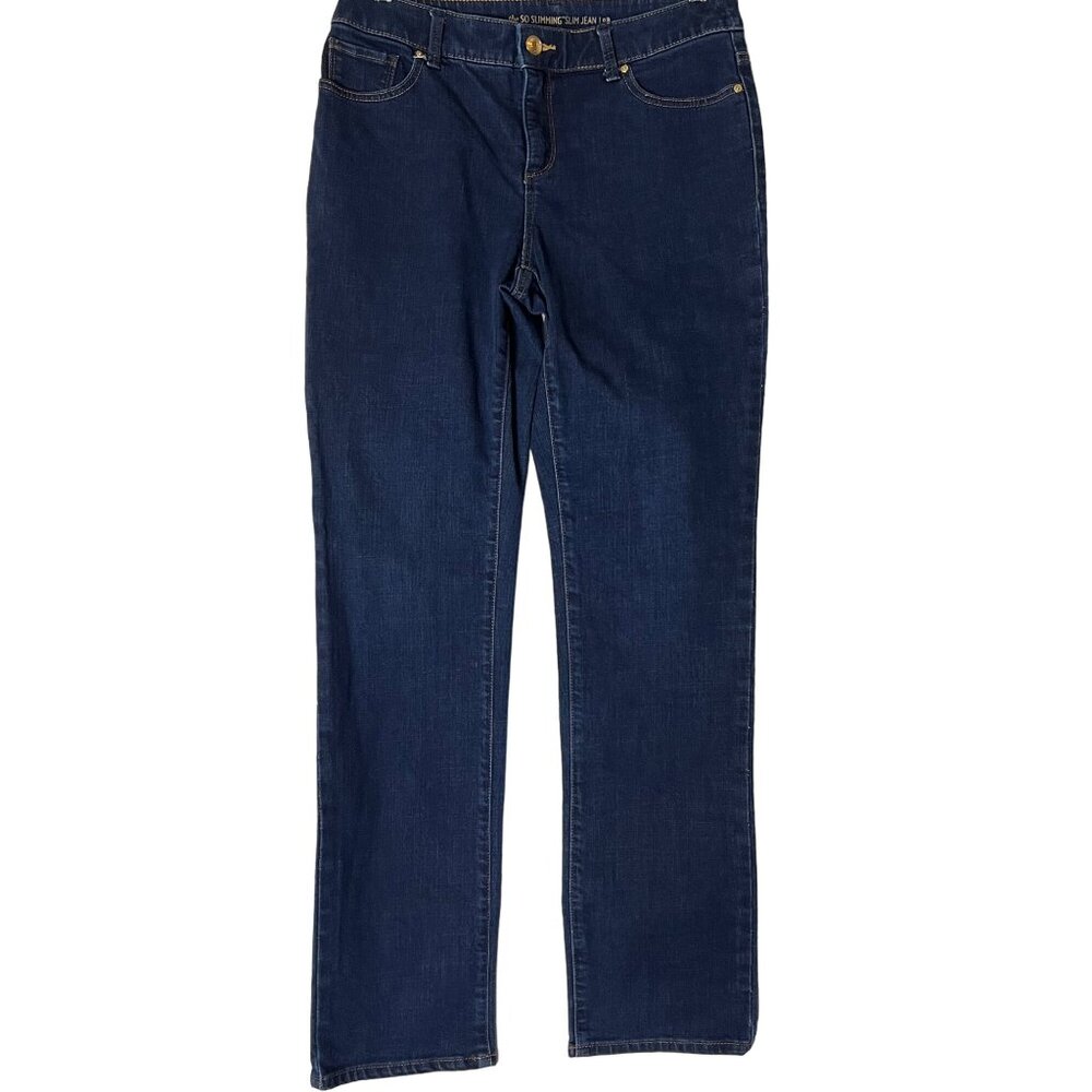 Chico's So Slimming Slim Jeans Size Chicos 0Regualr (US Small 4) Blue